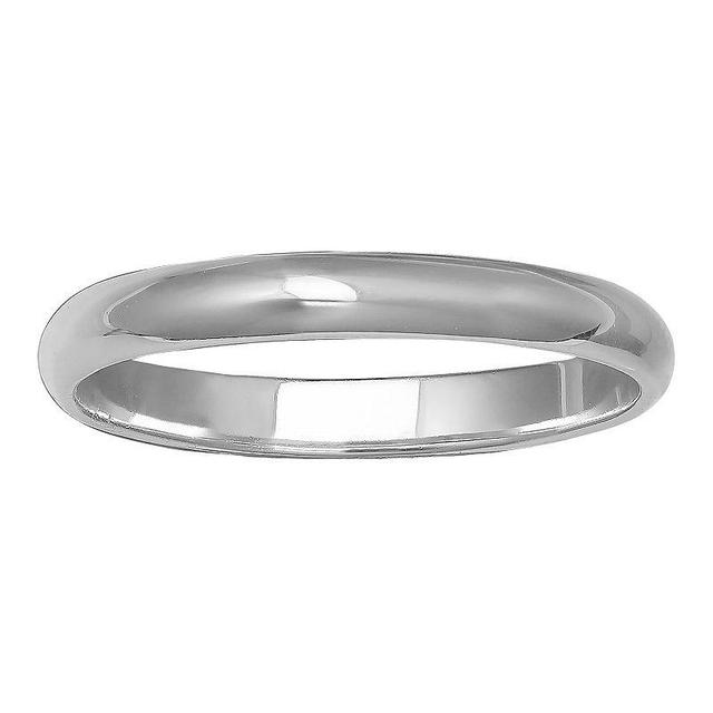 PRIMROSE Silver Polished Band - 3 mm, Womens Product Image