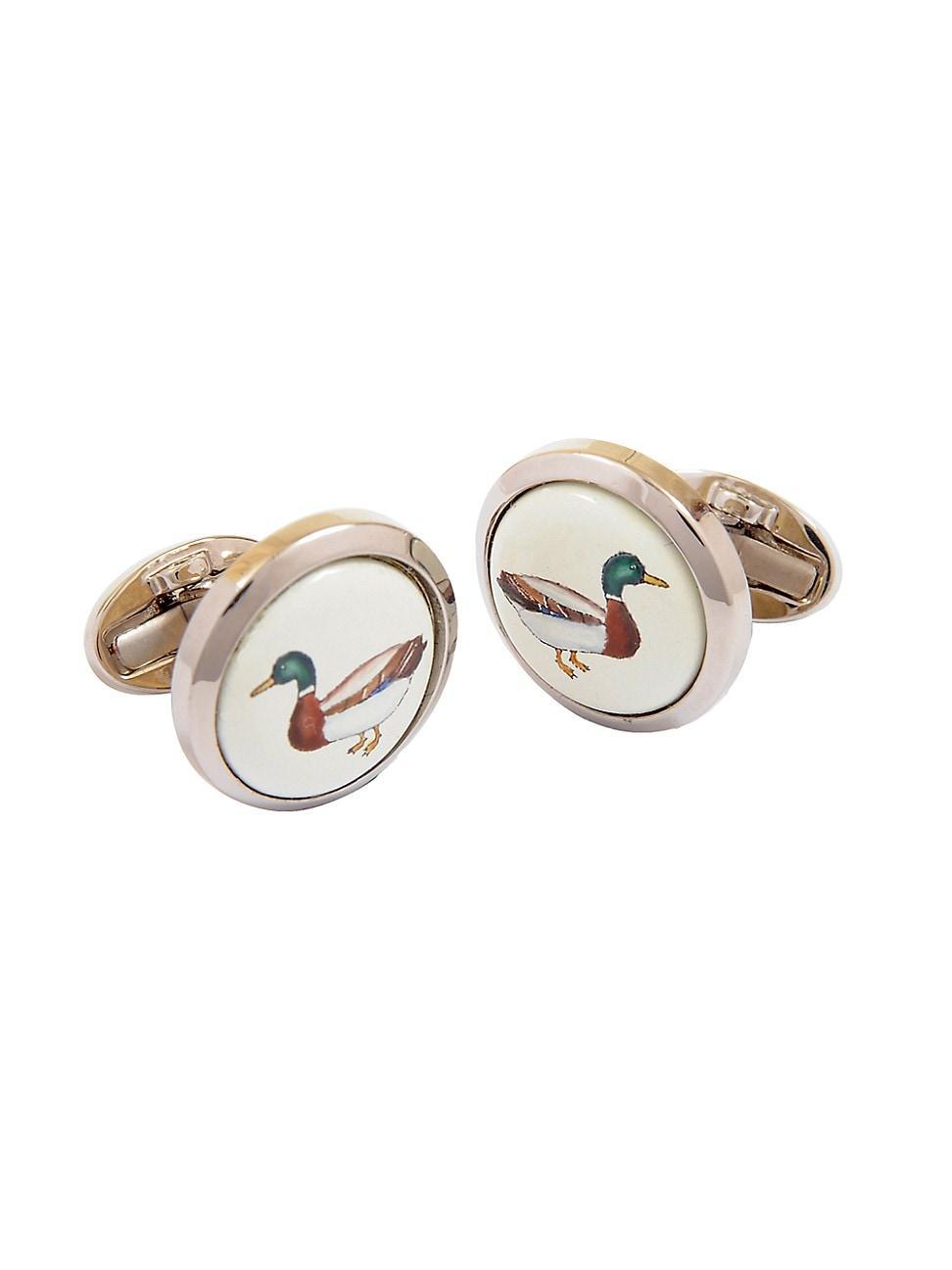 Mens Mallard Round Cufflinks Product Image