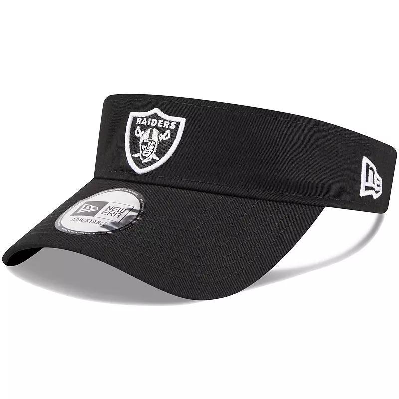 Mens New Era Black Las Vegas Raiders Main Adjustable Visor Product Image