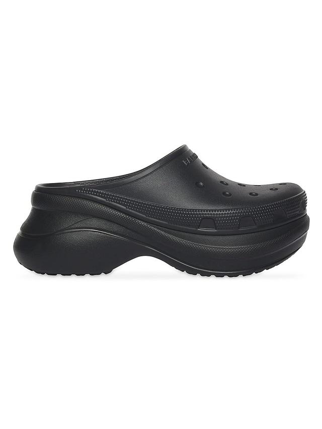 Balenciaga - X Crocs 5 Platform Rubber Clogs - Womens - Black Product Image