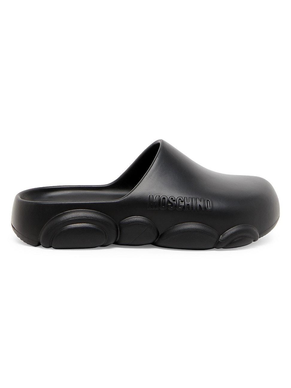 Womens Logo Teddy-Sole Slides - Nero - Size 11 Sandals Product Image