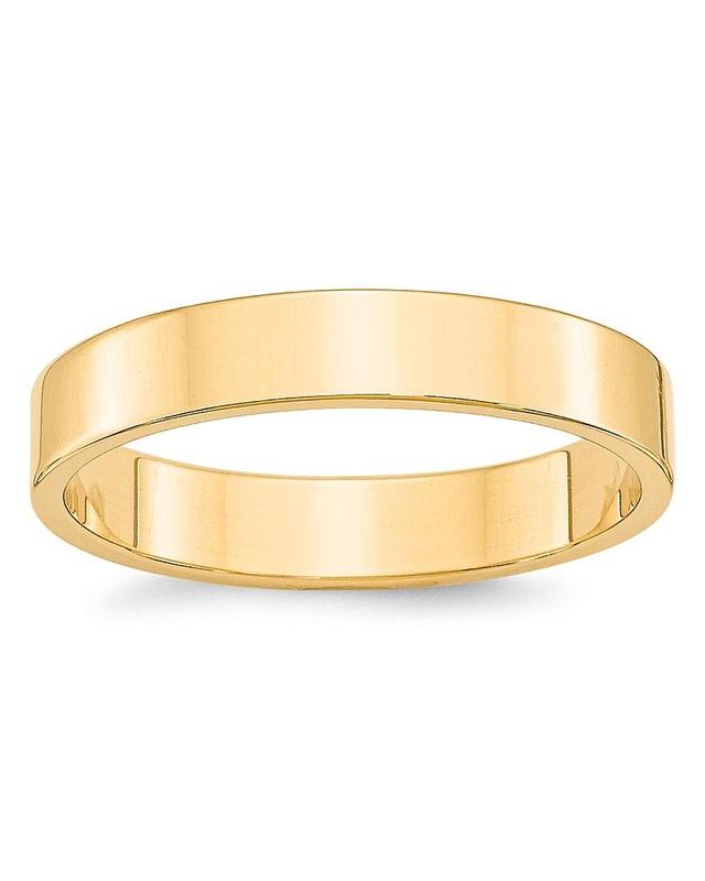 Bloomingdales Mens 4mm Lightweight Flat Band Ring in 14K Yellow Gold - 100% Exclusive Product Image