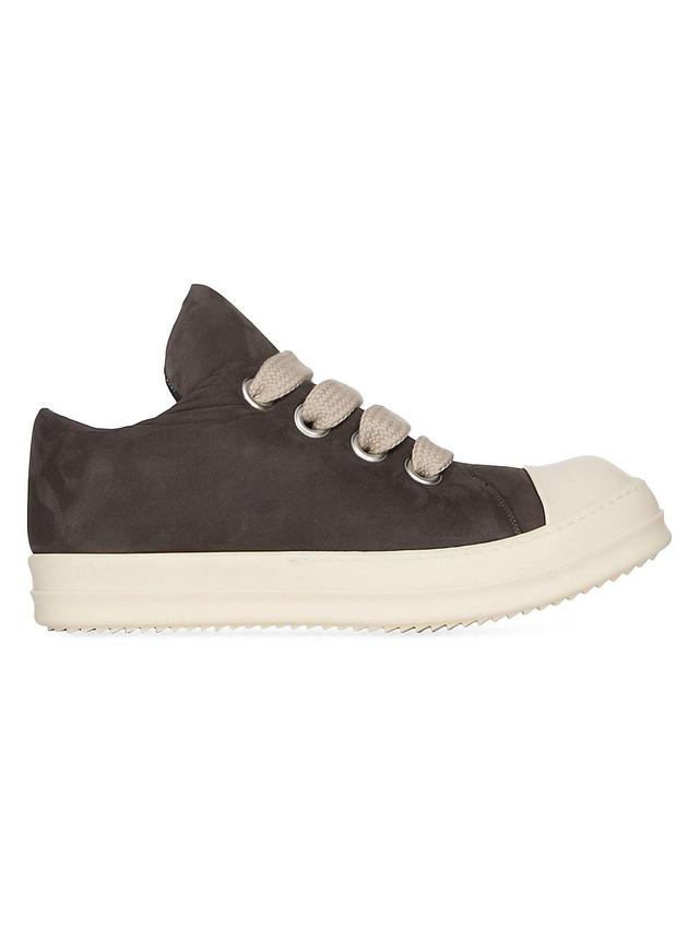 Mens Jumbo Lace Padded Leather Sneakers Product Image