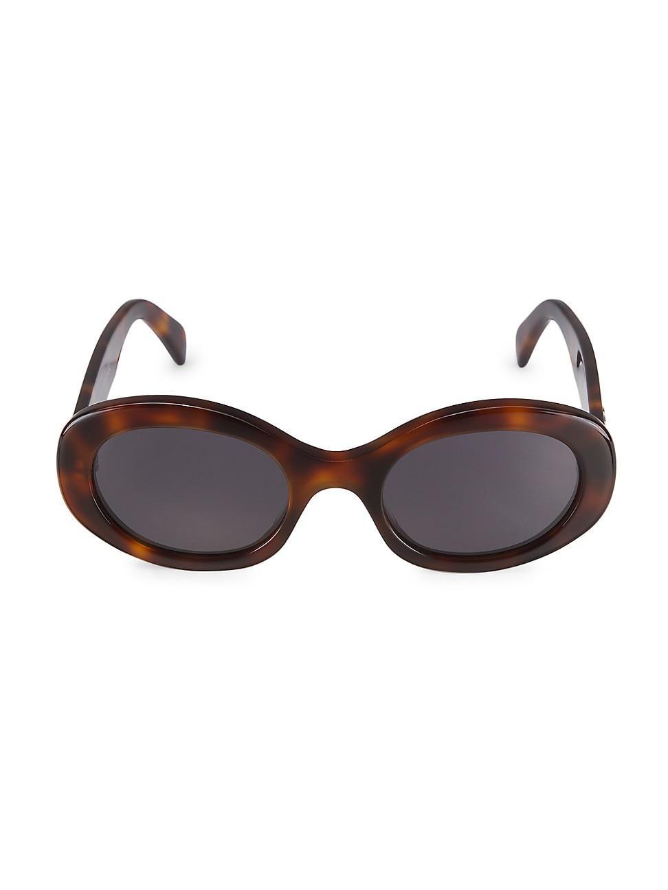 Triomphe Logo Oval Acetate Sunglasses Product Image