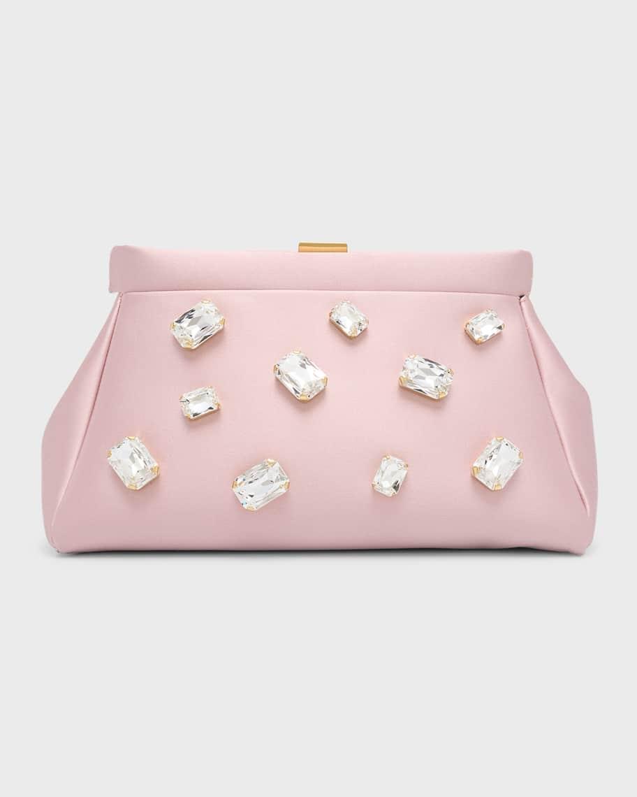 Cannes Embellished Satin Clutch Bag Product Image