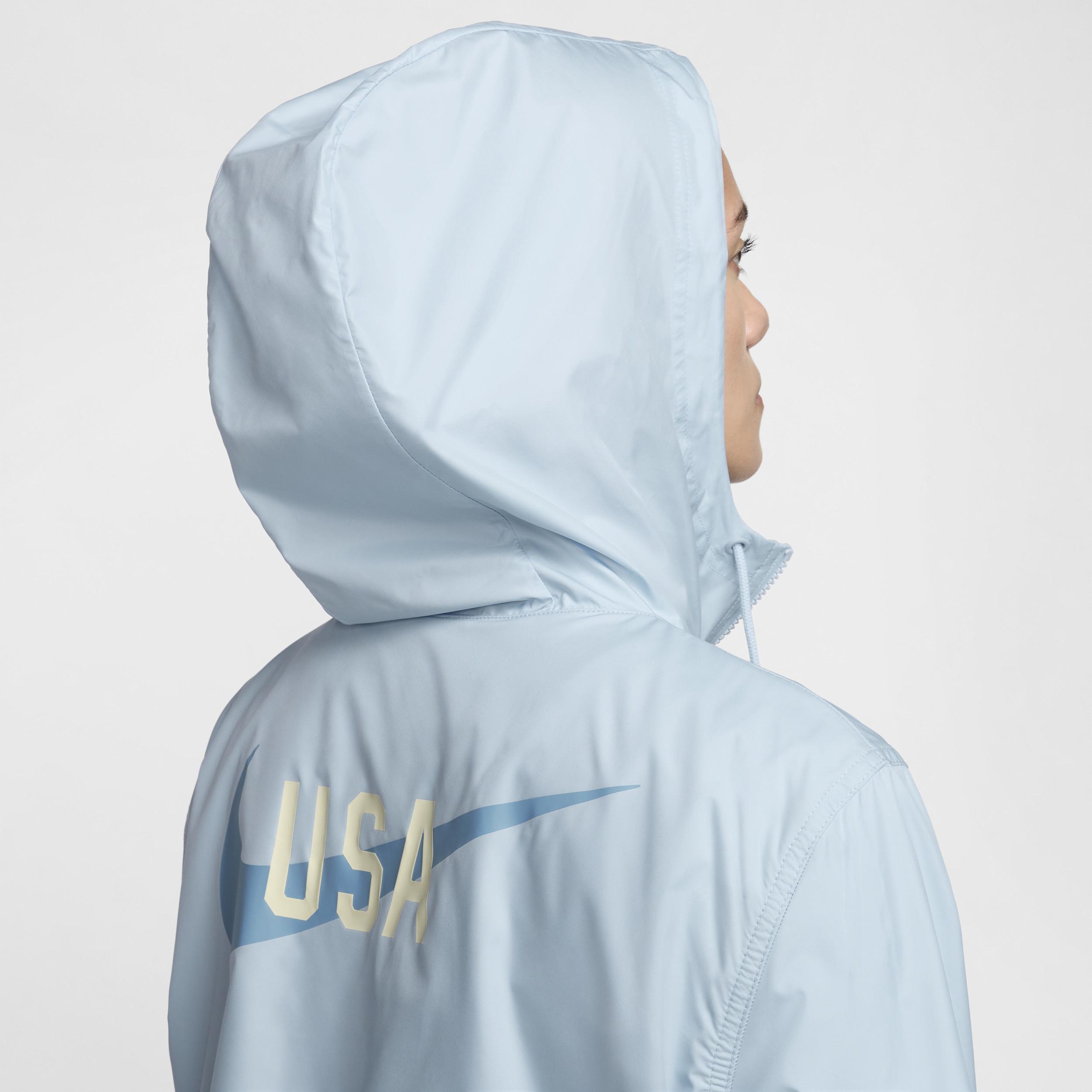 USMNT Essential Repel Nike Womens Soccer Woven Hooded Jacket Product Image