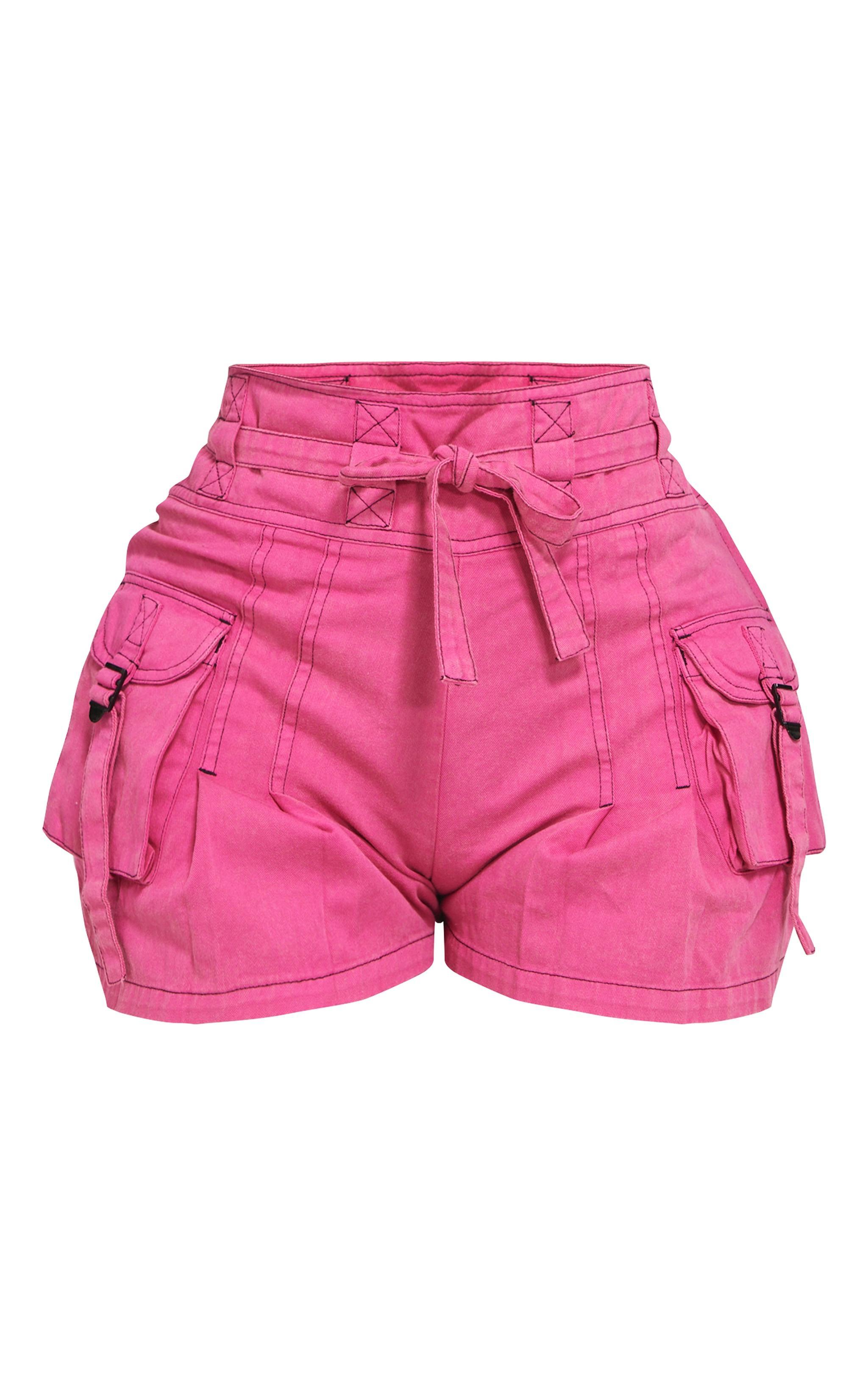 Shape Pink Woven Pocket Shorts Product Image