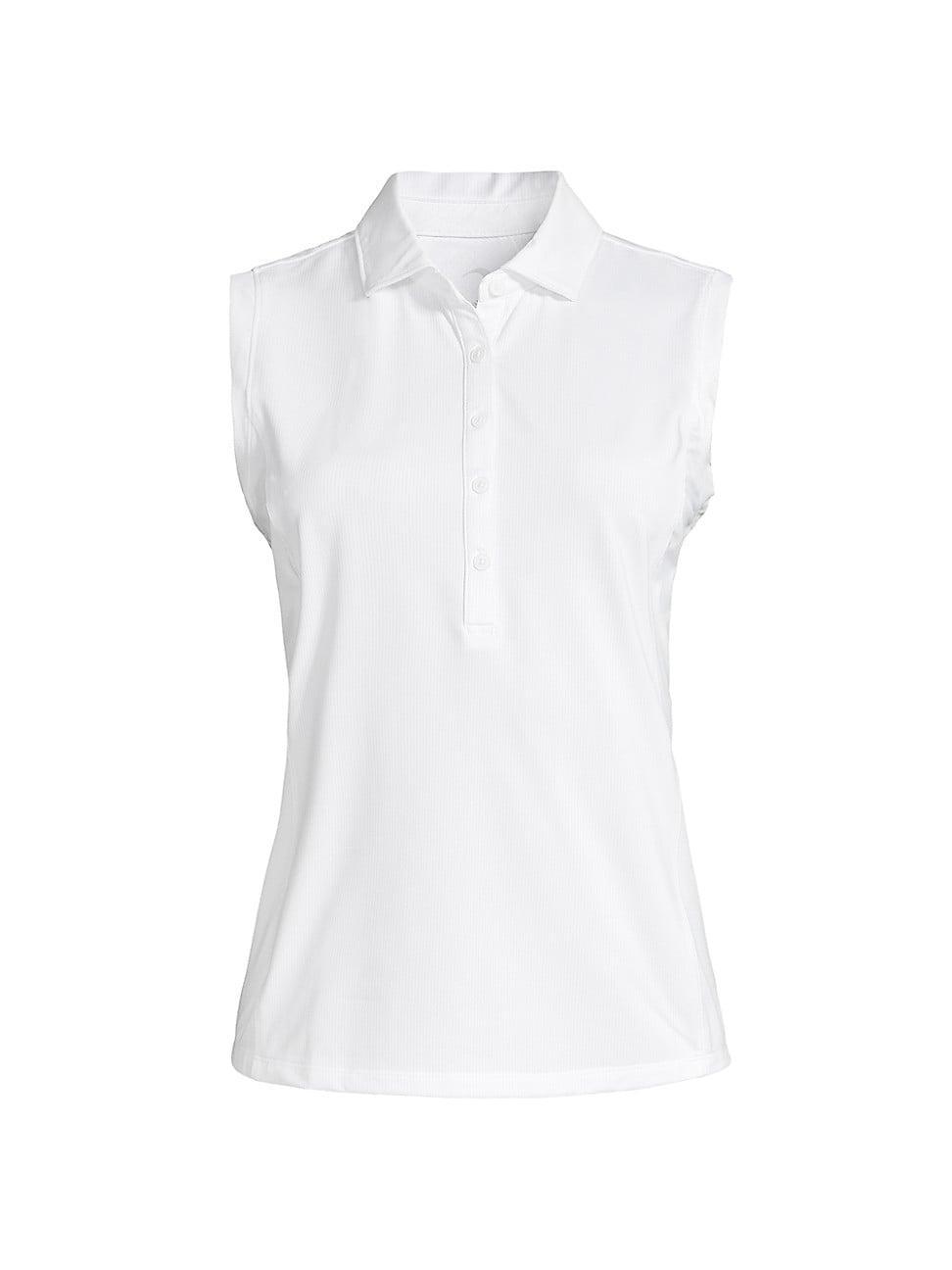 Womens Tae Sleeveless Polo Top product image