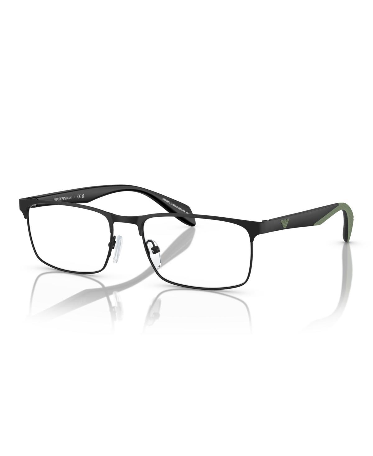 Emporio Armani Mens Polarized Eyeglasses, EA1149 - Matte Black Product Image