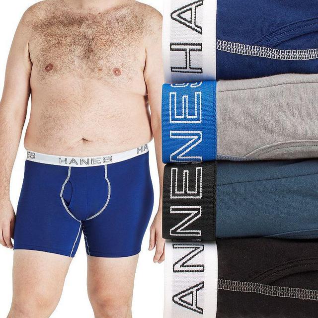 Big & Tall Hanes Ultimate 4-Pack Stretch Boxer Brief, Mens Product Image