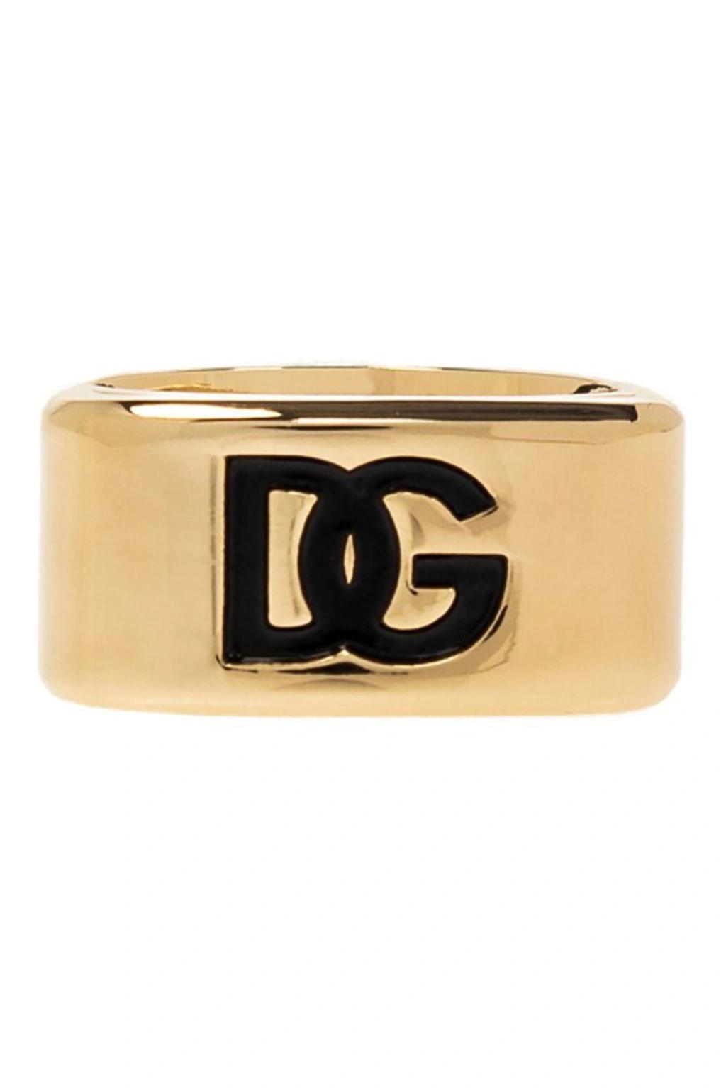 Dg Engraved-logo Ring In Gold Product Image