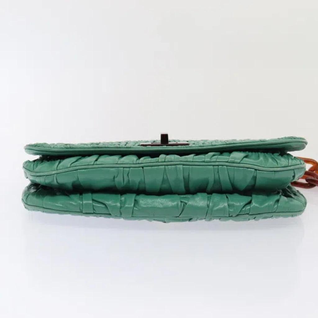 Green Leather Shoulder Bag () Product Image