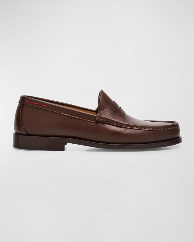 Mens Calfskin Penny Loafers Product Image