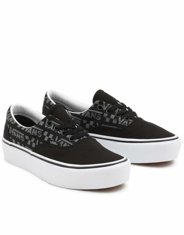 Vans Reflective Logo Era Platform in black/white  Product Image