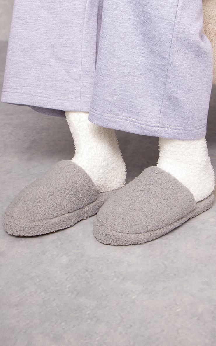 Grey Borg Slip On Slippers Product Image