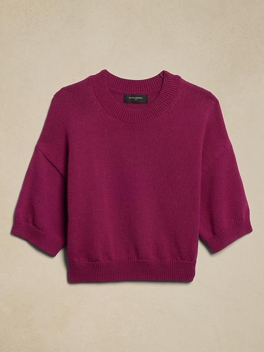 Chunky Pullover Cropped Sweater Product Image