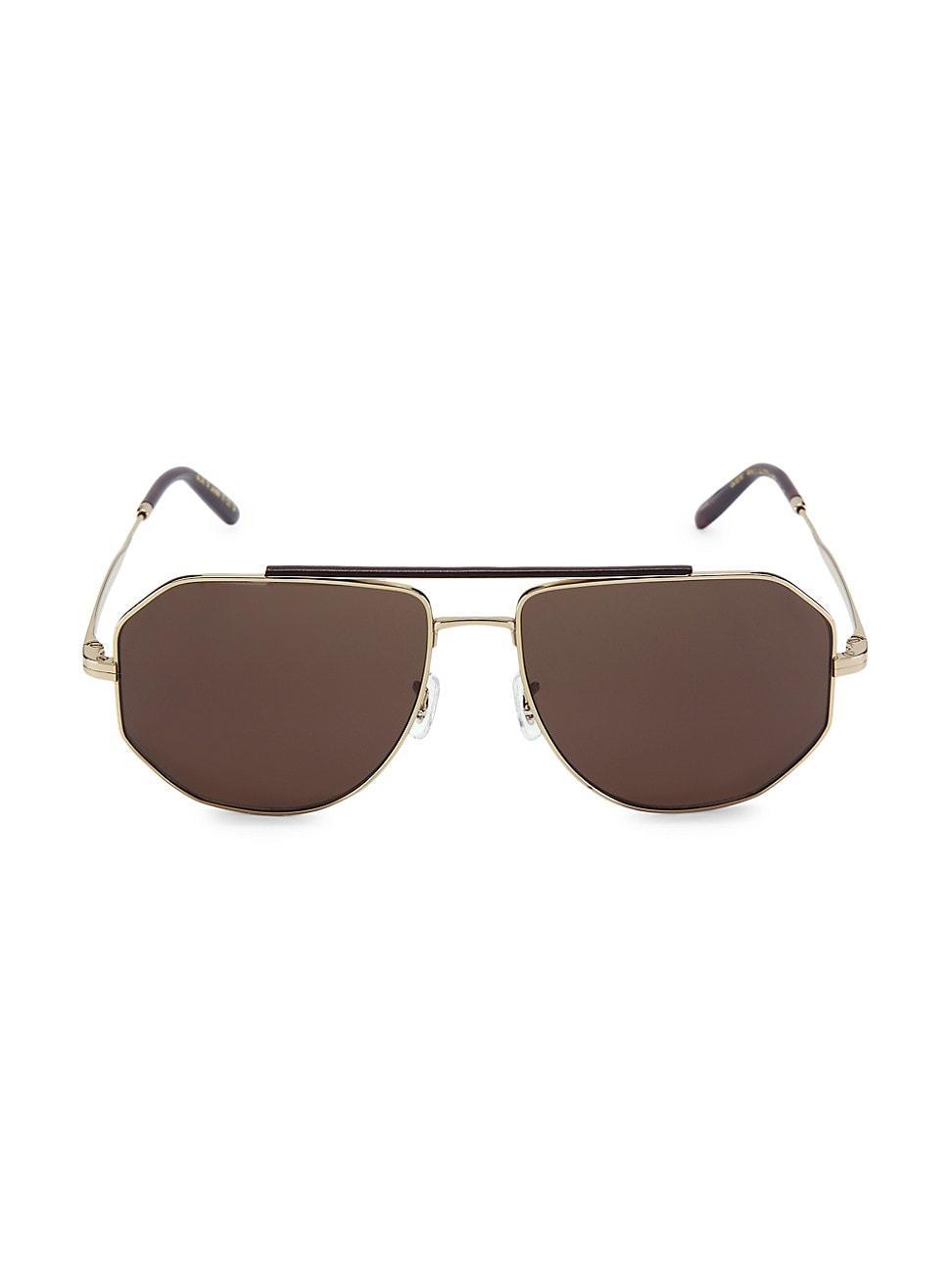 Mens Brunello Cucinelli X Oliver Peoples Moraldo 59MM Aviator Sunglasses Product Image