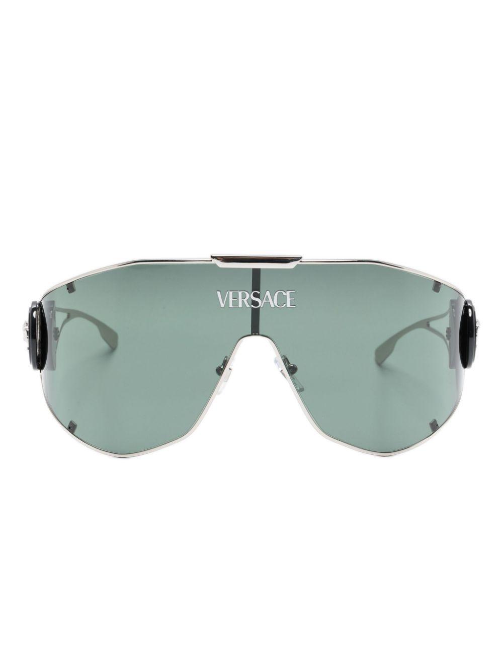 VERSACE Medusa Geometric Sunglasses In Grey Product Image