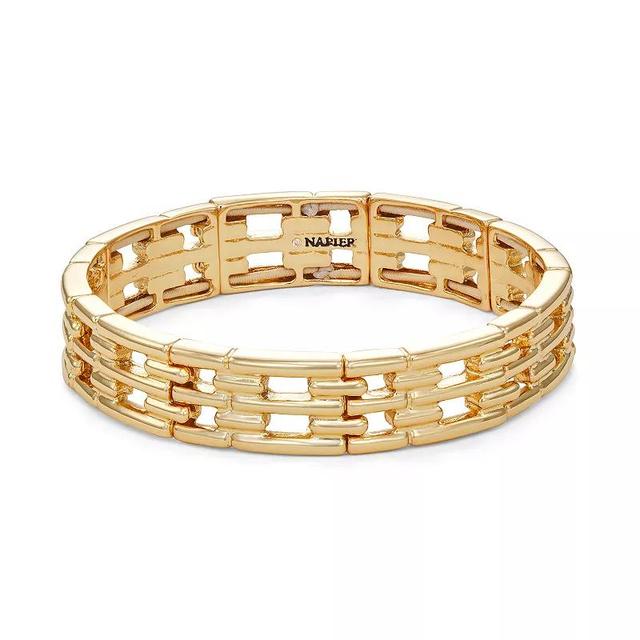 Napier Gold Tone Something Special Stretch Bracelet, Womens Product Image