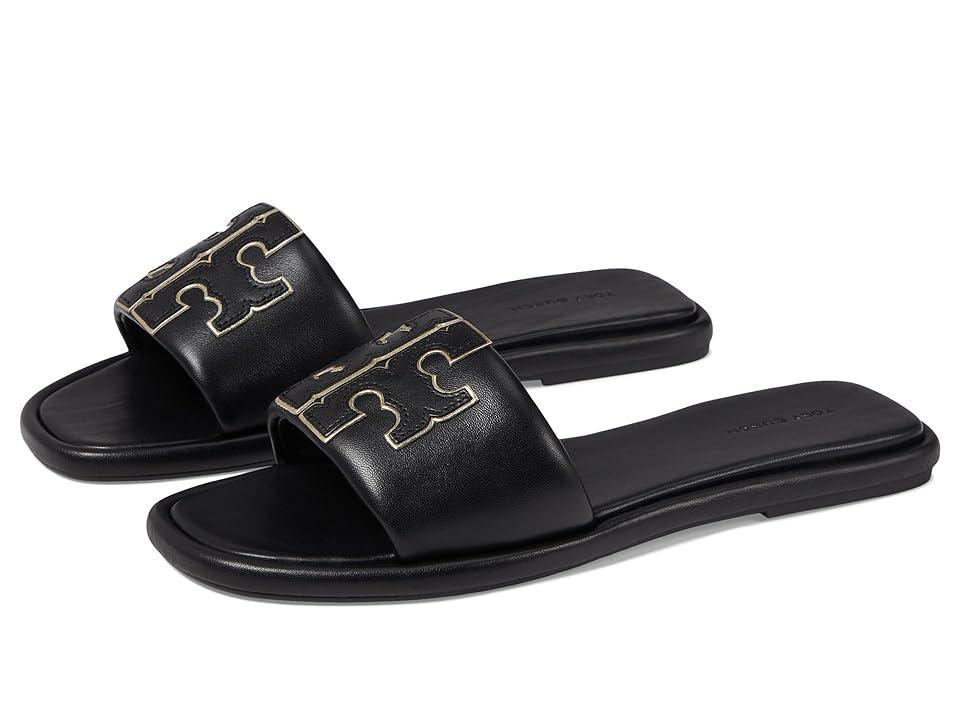 Tory Burch Double T Sport Slide (Perfect /Gold) Women's Shoes Product Image