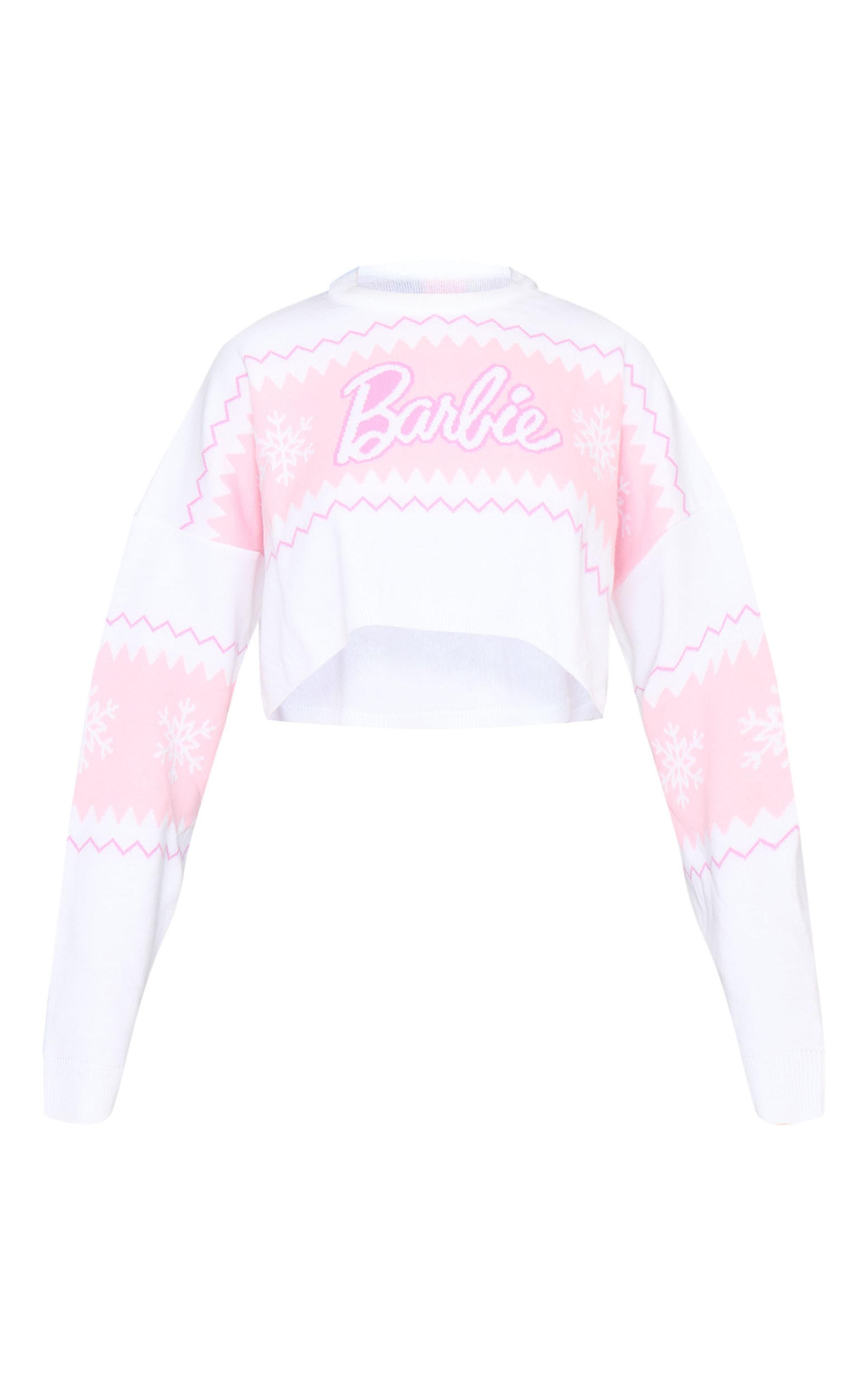 White Barbie Christmas Sweater Product Image