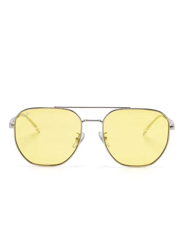 RAY BAN Aviator-frame Sunglasses In Yellow Product Image