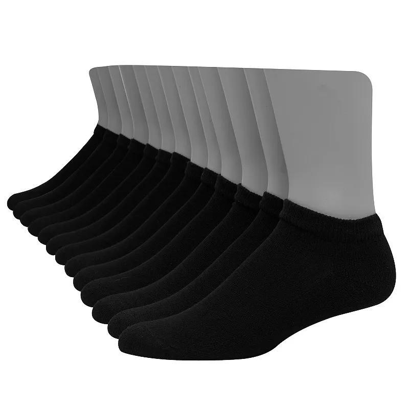 Mens Hanes Ultimate 12 + 1 Bonus Pack Soft & Durable Low-Cut Socks Product Image