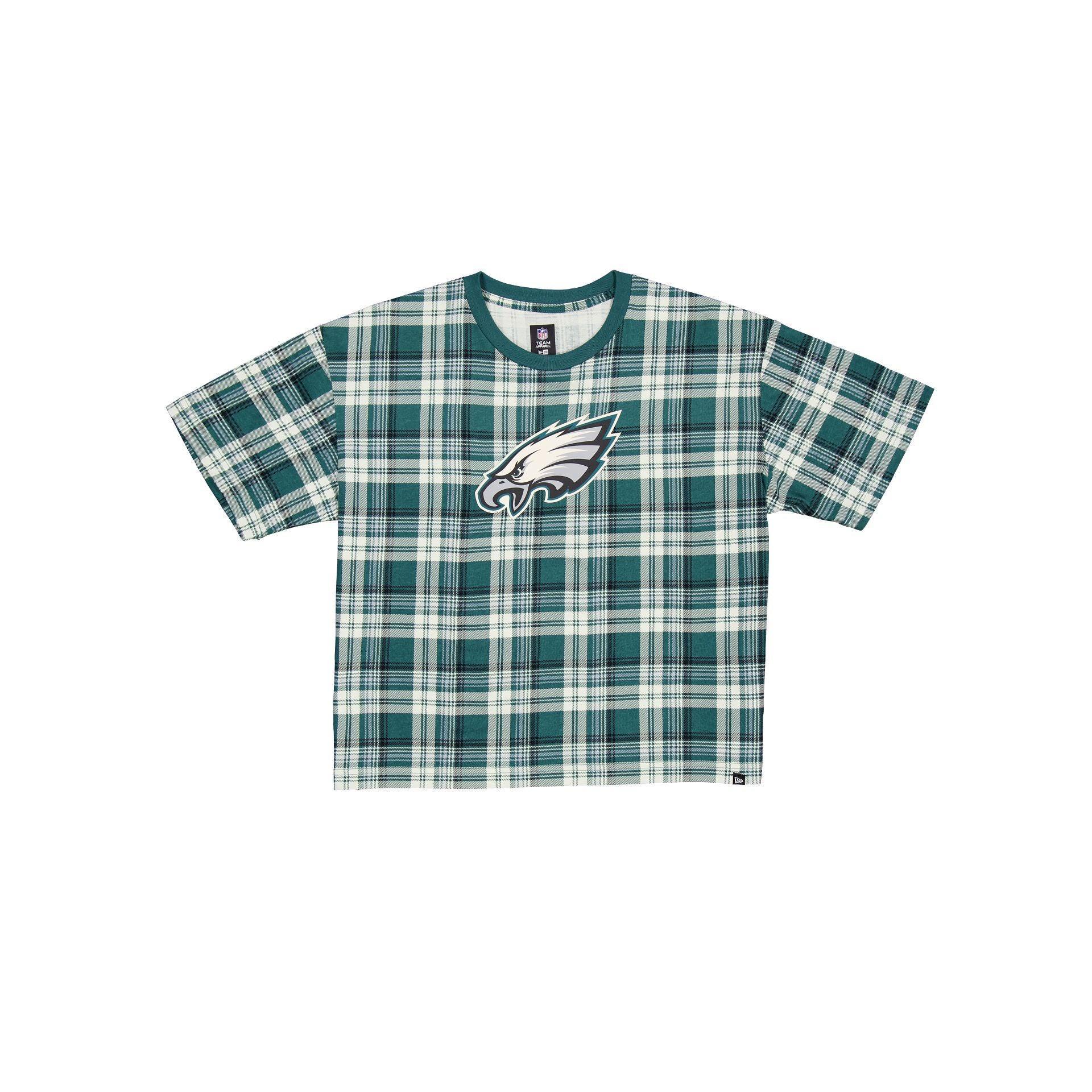 Philadelphia Eagles 3rd Down Plaid Women's T-Shirt Female Product Image