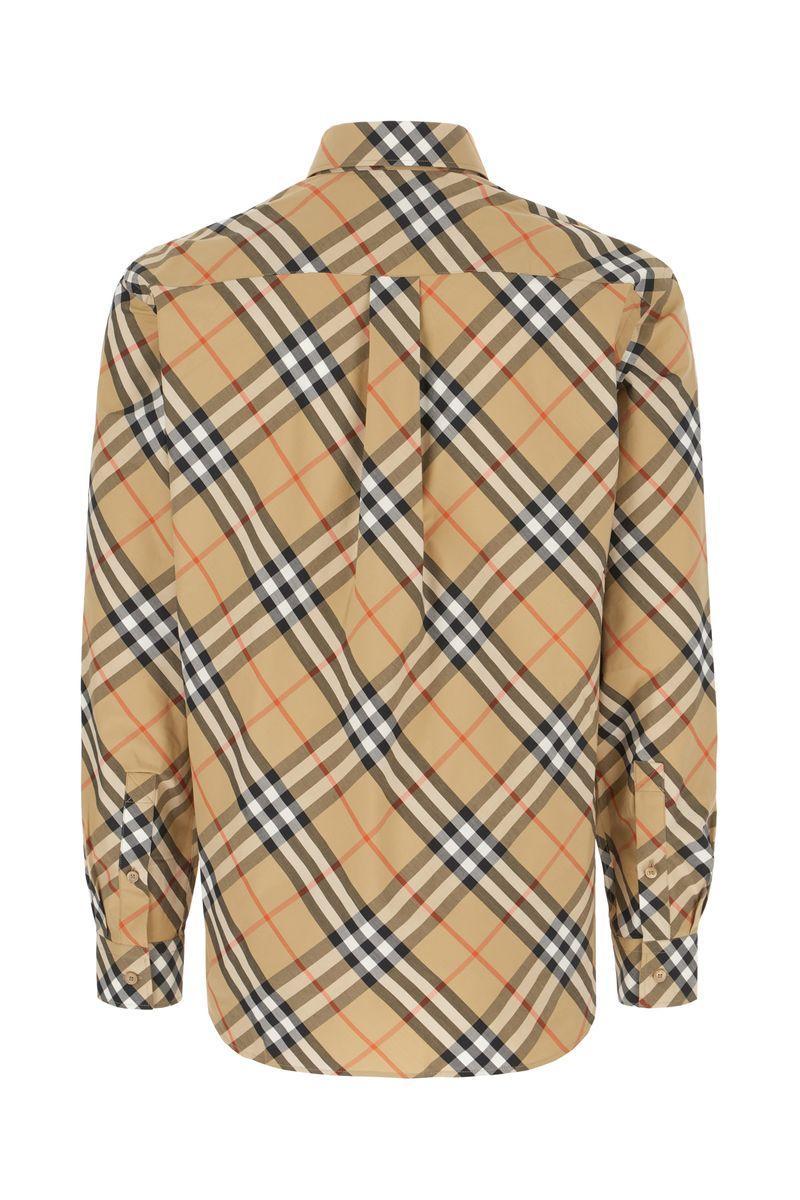 Vintage Check Long Sleeve Shirt In Beige Product Image