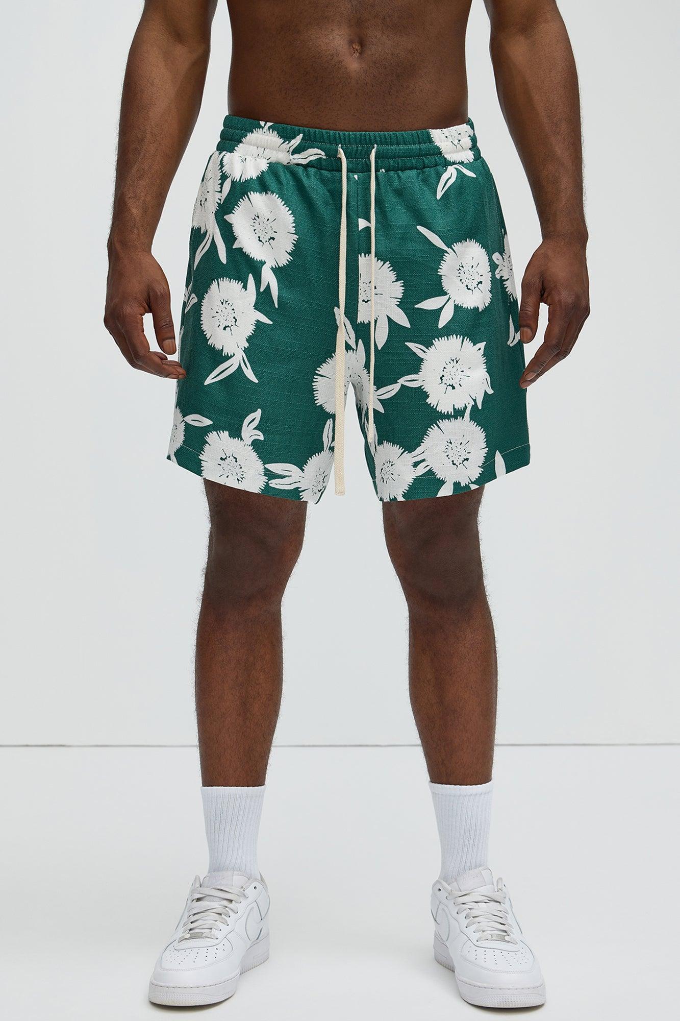 Dandelions Warm Up Shorts - Green/combo Product Image