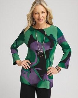 Travelers™ Watercolor Bell Sleeve Tunic Product Image