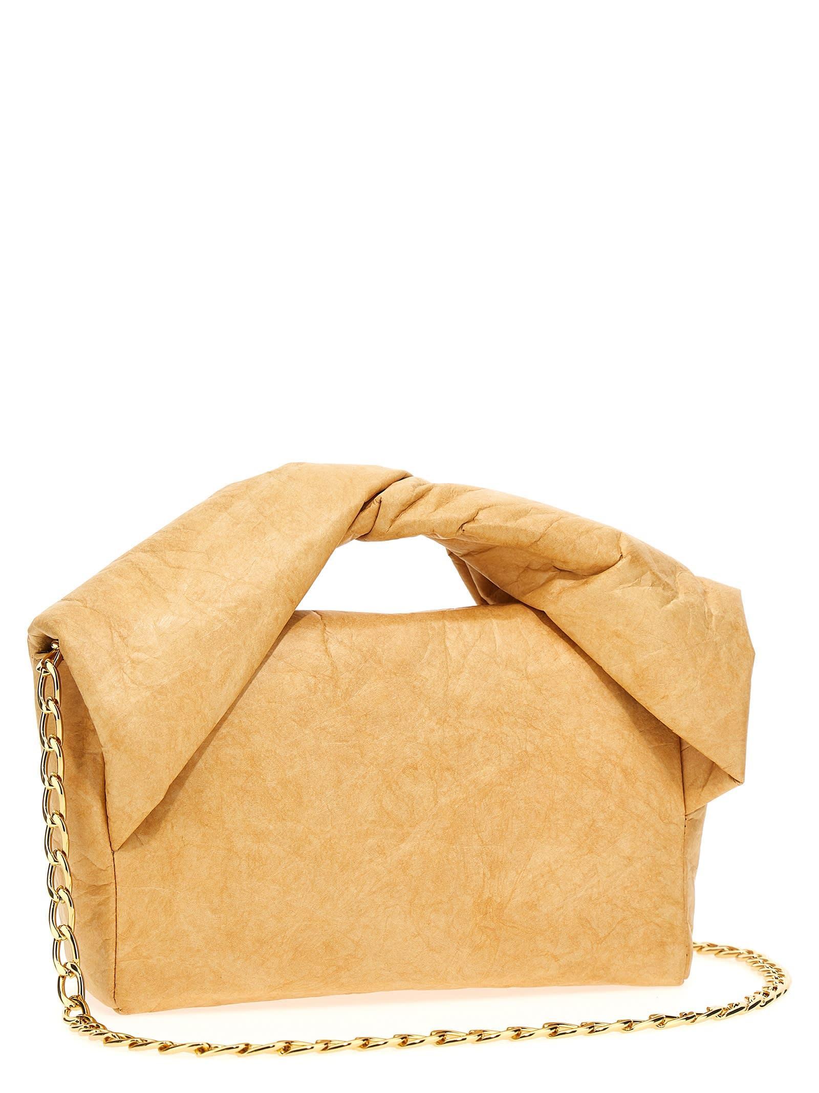 JW ANDERSON Twister Midi Handbag In Cream Product Image