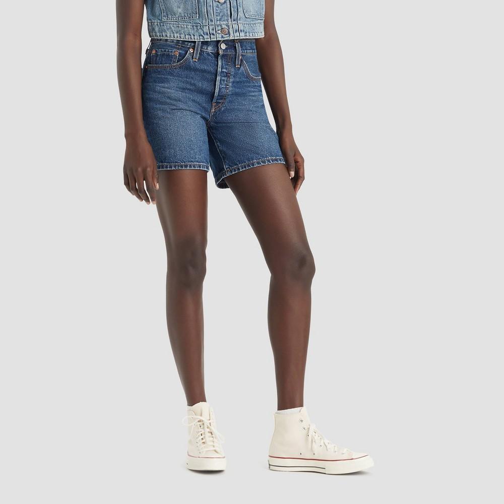 Levis Womens Mid-Rise Jean Shorts - Pleased to Meet You 33 Product Image