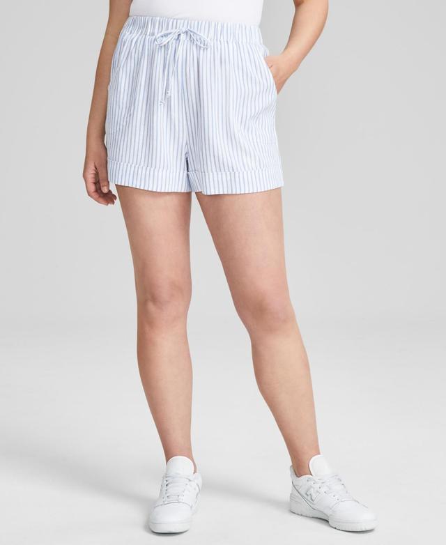 And Now This Womens High-Rise Pull On Linen-Blend Shorts, Created for Macys Product Image