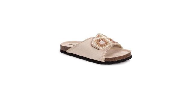 Muk Luks Womens Gigi Crochet Slide Sandal Product Image