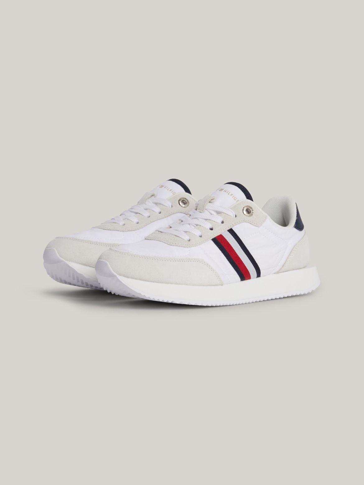 Tommy Hilfiger Women's Signature Stripe Suede Sneaker Product Image