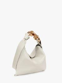 SMALL CHAIN HOBO - LEATHER SHOULDER BAG in neutrals | JW Anderson US  Product Image