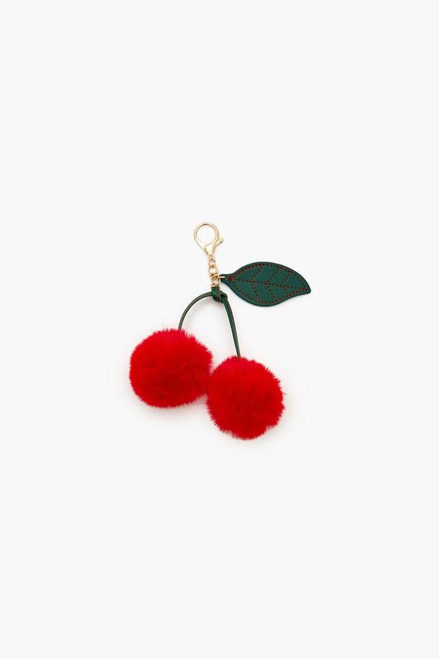 Pom Pom Cherry Keychain | Forever 21 Product Image