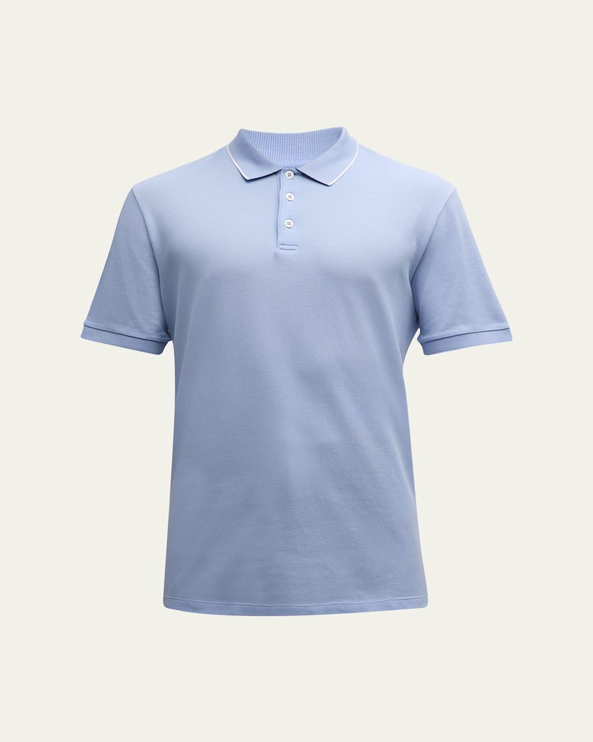 Mens Tipped Polo Shirt Product Image