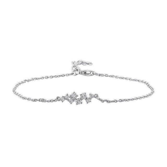 OLIVIA AND HARPER Sterling Silver Cubic Zirconia Bracelet, Womens Product Image