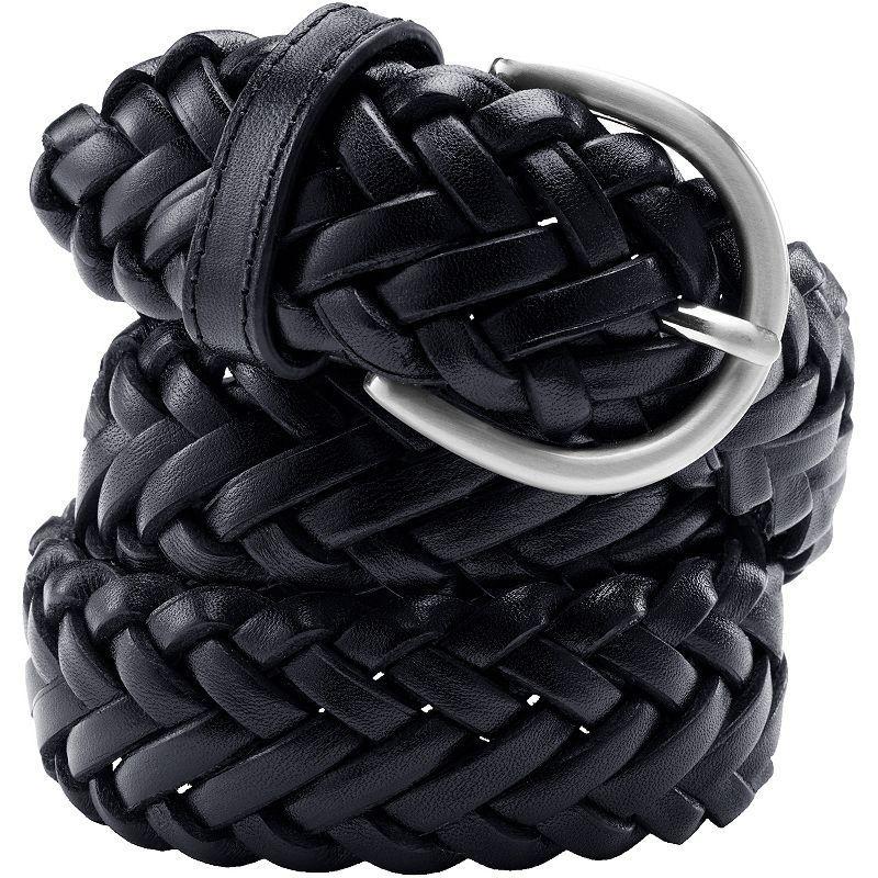 Womens Lands End Leather Braided Belt Product Image