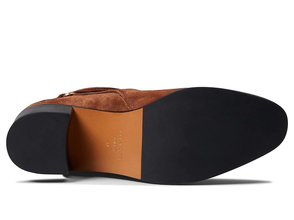 rag & bone Hazel Buckle (Chestnut Suede) Women's Shoes Product Image