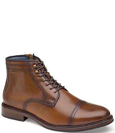 Johnston  Murphy Mens XC Flex Raleigh Cap Toe Leather Boots Product Image