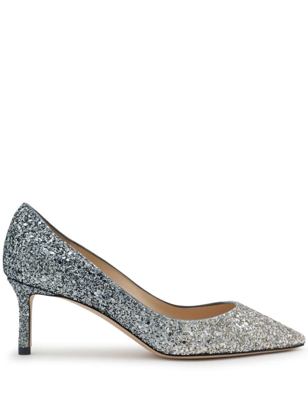 Romy 60 Embellished Pumps In Silber Product Image