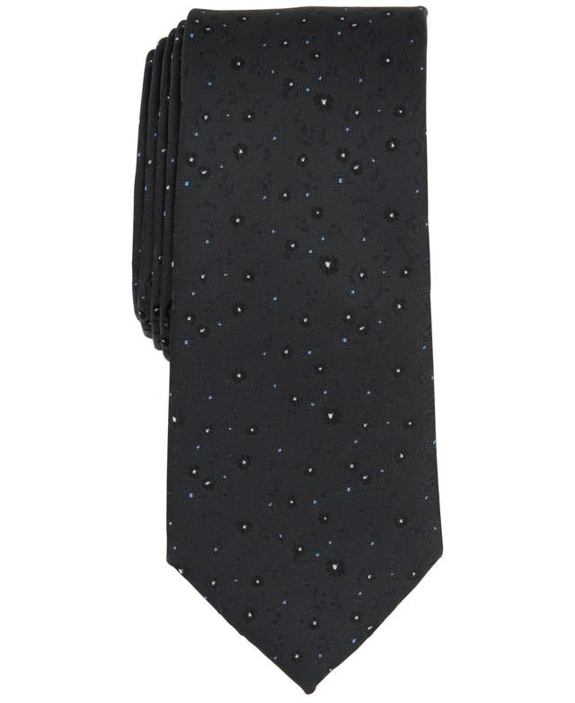 Bar Iii Mens White-Dot Floral Tie, Created for Macys Product Image