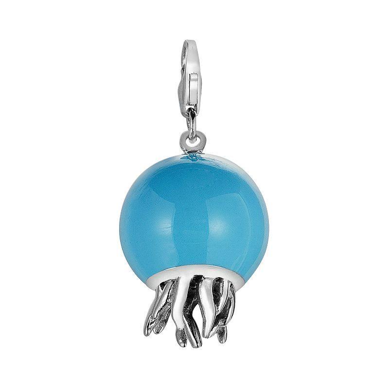 Sterling Silver Jellyfish Charm, Womens Product Image