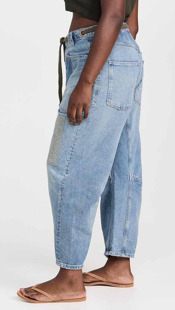 Free People Moxie Pull-On Barrel Jeans | Shopbop Product Image