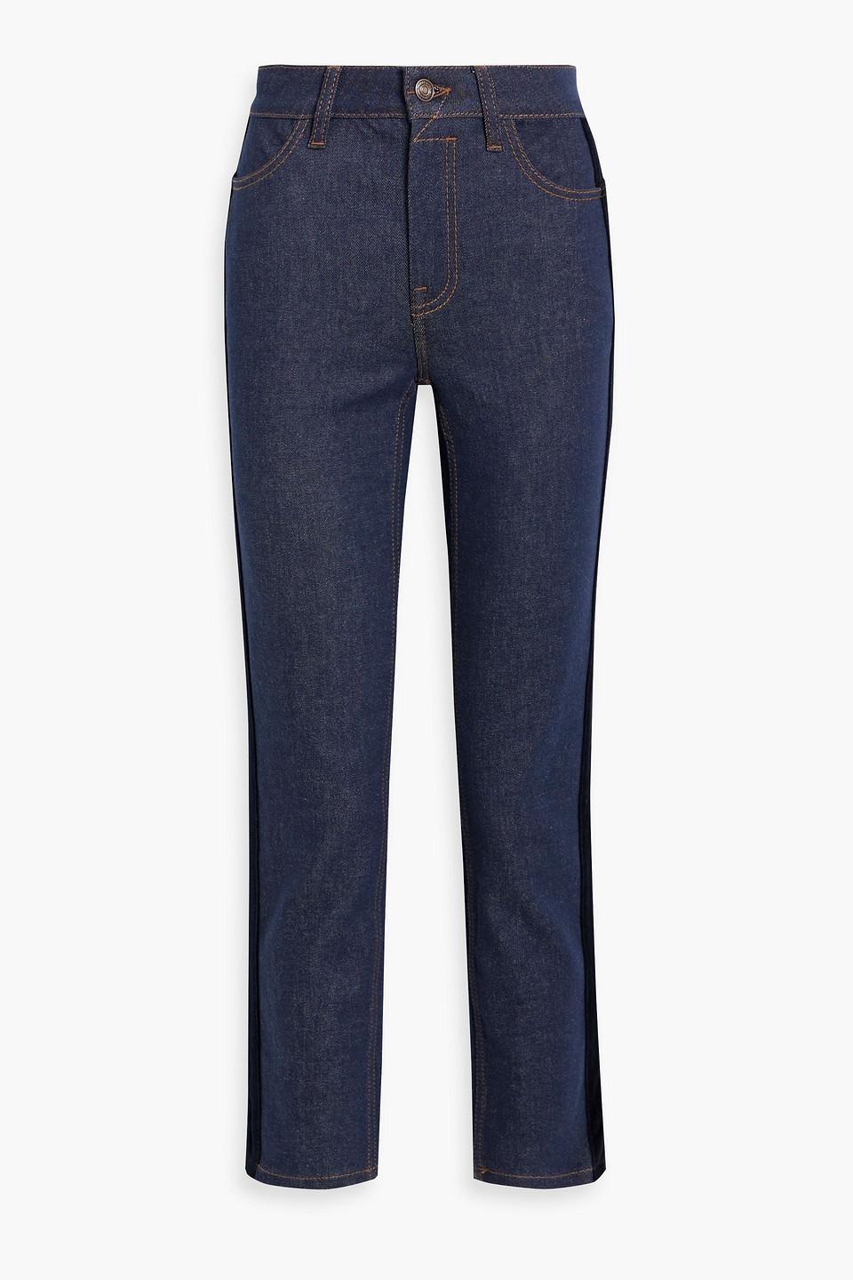 Hoch Sitzende Cropped Jeans Mit Geradem Bein In Blue product image