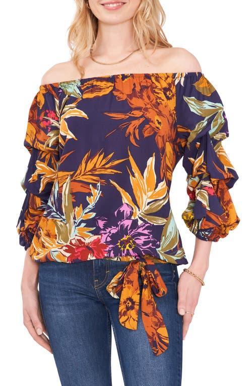 Vince Camuto Floral Print Bubble Sleeve Top product image