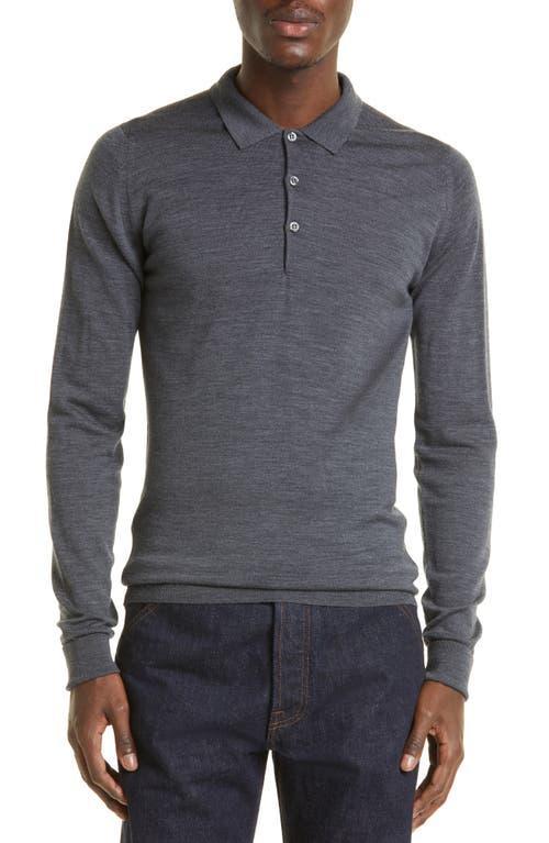 John Smedley Cotswold Wool Polo Sweater Product Image